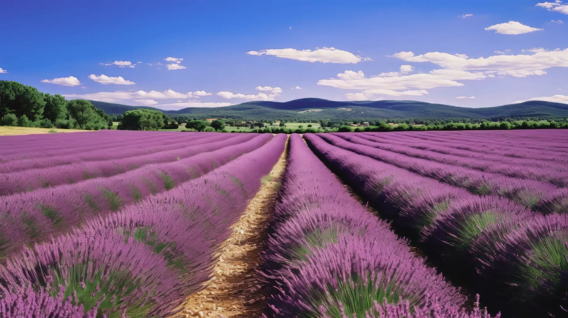 A typical lavender farm in South Australia lavender farm